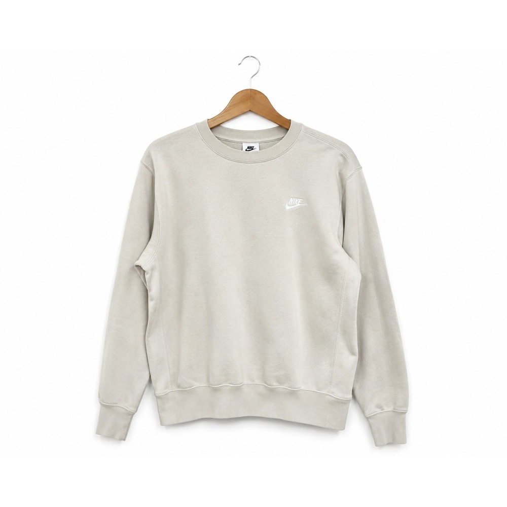 Nike Sportswear Club Fleece Crewneck Sweatshirt Bone Beige Women's Small